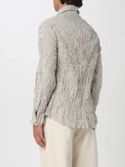 Camicia Bottega Veneta in poliestere effetto stropicciato