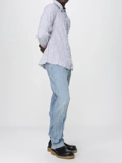 Camicia Bottega Veneta in poliestere effetto stropicciato