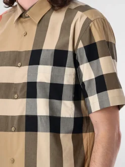 Camicia Burberry in cotone con stampa Vintage Check