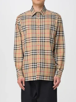 Camicia Burberry in cotone con stampa Vintage Check