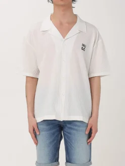 Camicia casual Hugo in tessuto a nido d'ape