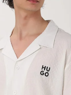 Camicia casual Hugo in tessuto a nido d'ape