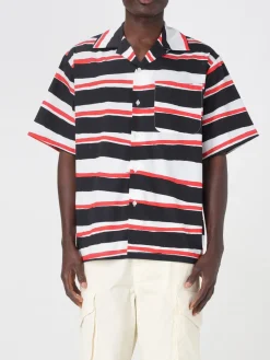 Camicia casual MSGM in cotone con stampa a righe