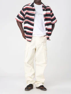 Camicia casual MSGM in cotone con stampa a righe