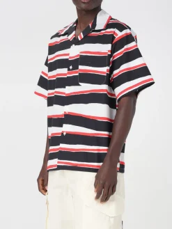 Camicia casual MSGM in cotone con stampa a righe