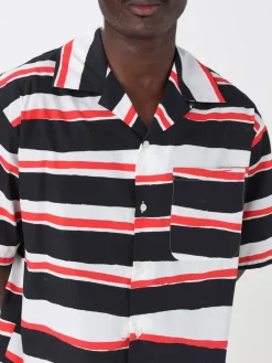 Camicia casual MSGM in cotone con stampa a righe