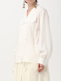 Camicia Chloé in cotone con inserti in pizzo