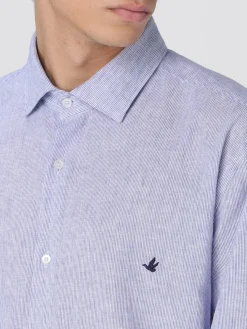 Camicia classica Brooksfield in misto cotone a righe