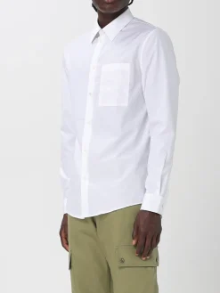 Camicia classica Burberry in cotone con logo