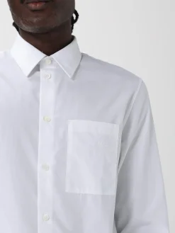 Camicia classica Burberry in cotone con logo