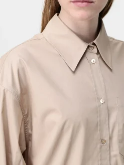 Camicia classica Dondup in cotone con inserti in macramè