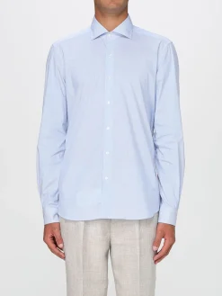 Camicia classica Fay in popeline di cotone