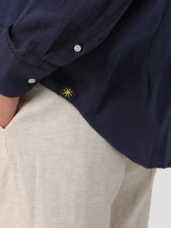 Camicia classica Manuel Ritz in misto lino