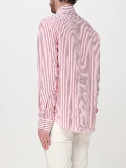 Camicia classica Paul & Shark in lino a righe