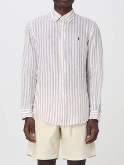 Camicia classica Polo Ralph Lauren in lino a righe