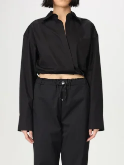 Camicia cropped Moschino Jeans in cotone