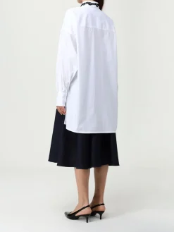 Camicia Dolce & Gabbana in cotone con inserti in pizzo