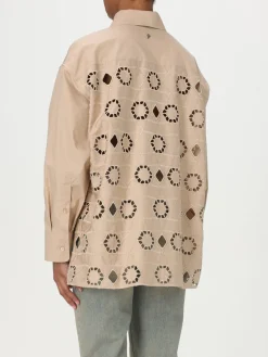 Camicia Dondup in cotone con inserti in macramè