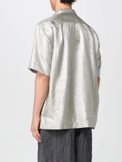 Camicia Dries Van Noten in tessuto lamè
