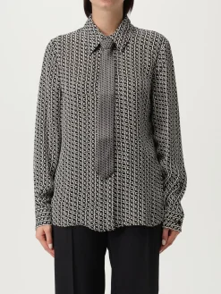 Camicia Elisabetta Franchi in crêpe stampato