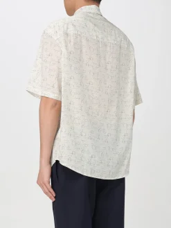 Camicia Emporio Armani in misto viscosa con stampa Eagle