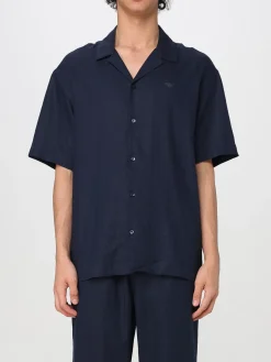 Camicia Emporio Armani Swimwear in misto lino