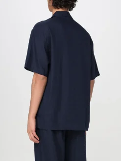 Camicia Emporio Armani Swimwear in misto lino