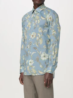 Camicia Etro in cotone con stampa floreale