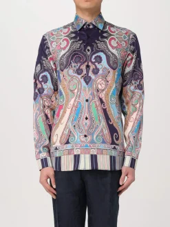 Camicia Etro in cotone con stampa Paisley