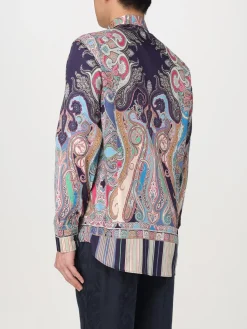 Camicia Etro in cotone con stampa Paisley