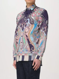 Camicia Etro in cotone con stampa Paisley