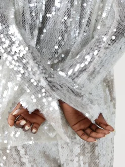 Camicia Federica Tosi in tessuto paillettato