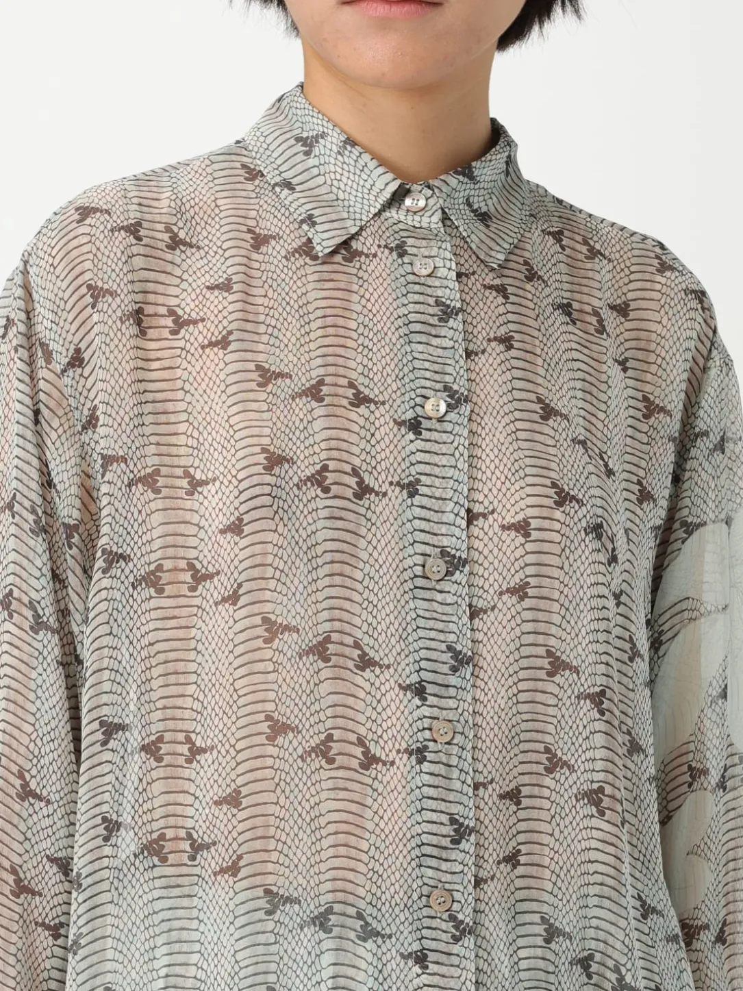 Camicia Forte Forte in seta stampata