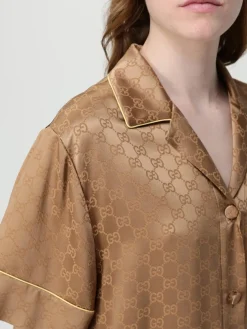 Camicia GG Supreme Gucci in raso