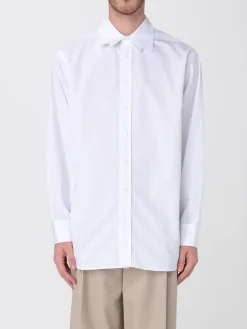 Camicia in cotone a righe Recto