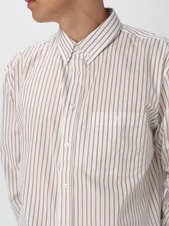 Camicia in cotone a righe Saint Laurent