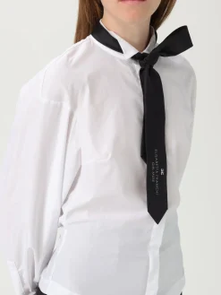 Camicia in cotone con cravatta Elisabetta Franchi