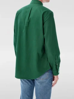 Camicia in cotone con logo Pony ricamato Polo Ralph Lauren