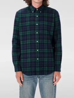 Camicia in cotone con logo Pony ricamato Polo Ralph Lauren