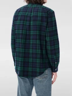 Camicia in cotone con logo Pony ricamato Polo Ralph Lauren