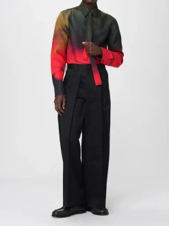 Camicia in seta e lana stampata Jil Sander