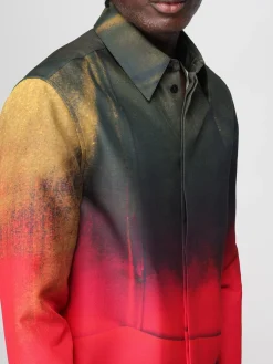 Camicia in seta e lana stampata Jil Sander