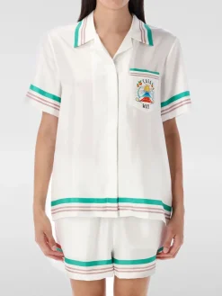 Camicia in seta stampata Casablanca