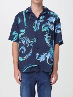 Camicia in viscosa barocca Versace Jeans Couture
