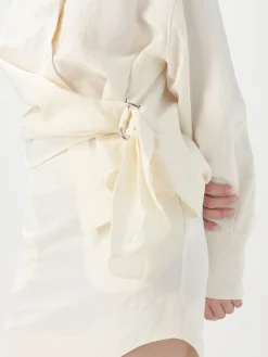 Camicia JW Anderson in viscosa e lino