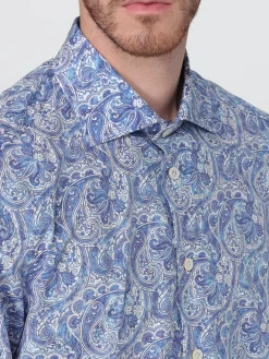 Camicia Kiton in cotone stampato