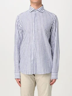 Camicia Manuel Ritz in lino e cotone a righe