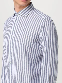 Camicia Manuel Ritz in lino e cotone a righe