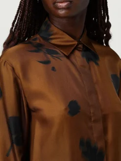 Camicia Max Mara Leisure in seta stampata
