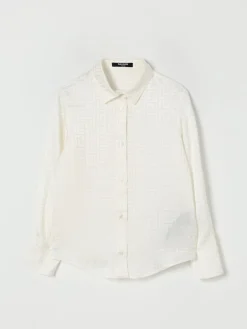 Camicia monogram Balmain in seta